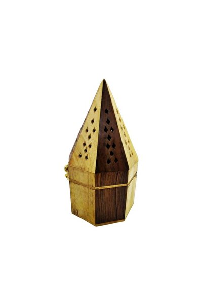 Generic Marketplace New In Wooden Classic Pyramid Style Burner Yellow/Brown 1...