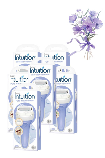 Schick Intuition 6 Pieces Intuition Pure Nourishment Women's Razor Blades wit...