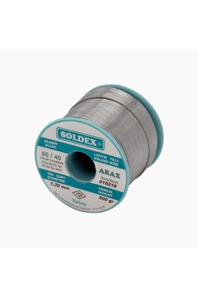 VALOR Soldex Arax 60-40 Lehim Teli 500 Gr 1.3 Mm - Sn:60 / Pb:40