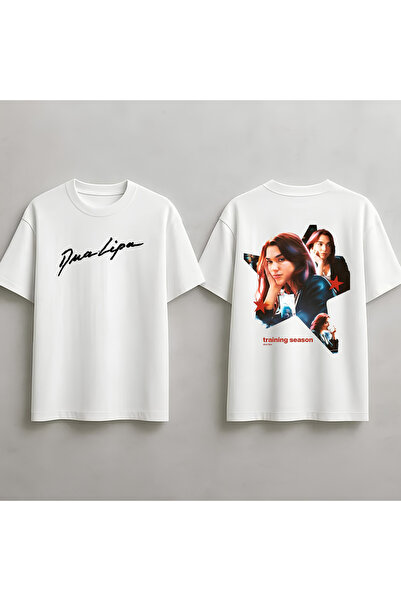 MAGORS Dua Lipa majica sa printom, unisex, oversized kroj, 100% pamuk, okrugl...