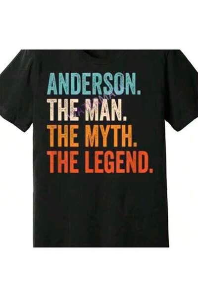 KYMC07 Mens Man Myth The Legend First Name Anderson 379825 Funny Men's Short ...