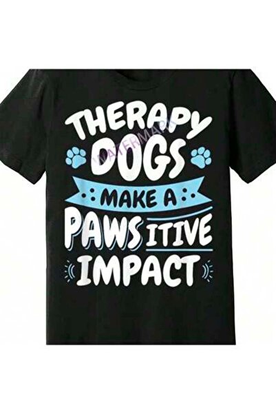4Car Dogs Pawsitive Impact Therapy Dog Handler 229401 Funny Men's Short Sleev...
