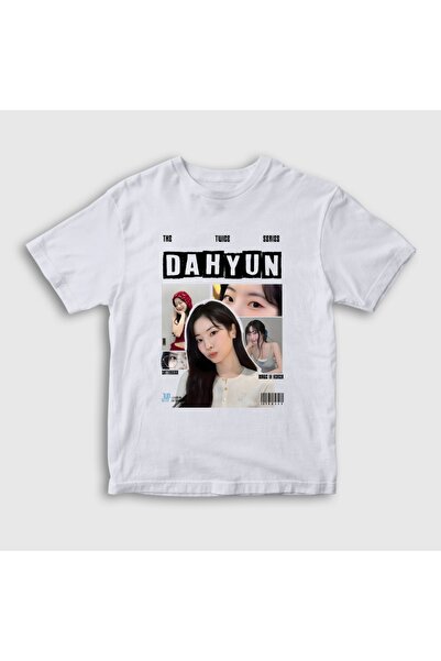 Presmono تي شيرت أبيض للأطفال من الجنسين من Dahyun K-Pop Twice 616667tt
