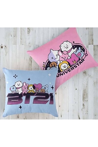 ARTUNHOME Taç Pamuk Bt21 Μαξιλάρι ριχτάρι Πολύχρωμο Μονό 40x40 εκ.