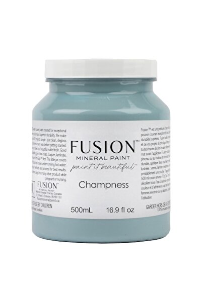 Fusion Vopsea minerală, Champness, albastru pastel, finisaj mat, cu protecție...
