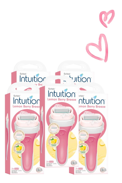 Schick Intuition 5 Pieces Intuition Razor Lemon Berry Breeze 2 Pcs
