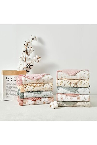 CREVENT 76x102cm Cozy Soft and Warm Mink Baby Blanket with Sherpa Backing, Pa...