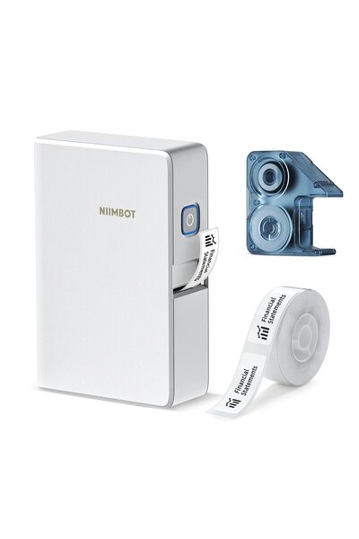 NiiMbot Bluetooth Φορητός Θερμικός Ετικετογράφος N1(B18) Λευκός (+ 1 Ρολό 14x...