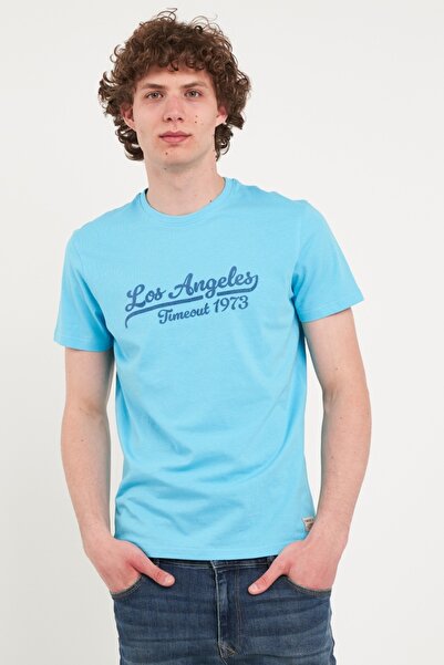 Timeout - Tricou barbat cu maneca scurta si imprimeu logo