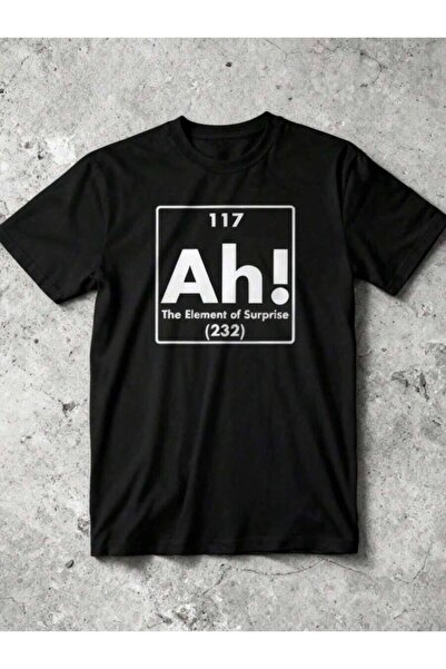 NOURAM Ah! Surprise Elements, Science, Satire, Humor T-Shirt,Men's T-Shirt, C...