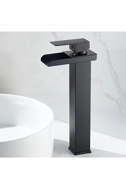 STARSTAR Black waterfall basin faucet, stainless steel waterfall basin faucet...