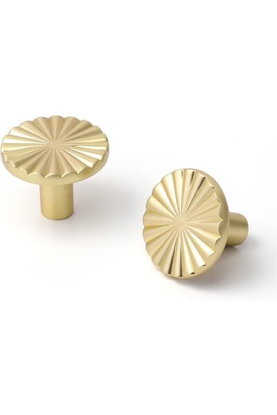 STARSTAR 10-pack brushed gold (brass finish) door handles, suitable for dress...