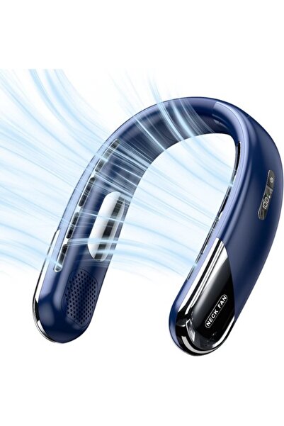 Morvena Picks Ventilator personal portabil pentru gât, 2400 mAh, fără lamă, p...