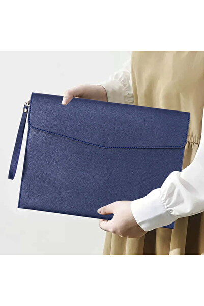 STARSTAR Waterproof leather document bag w/detachable shoulder strap - A4 doc...
