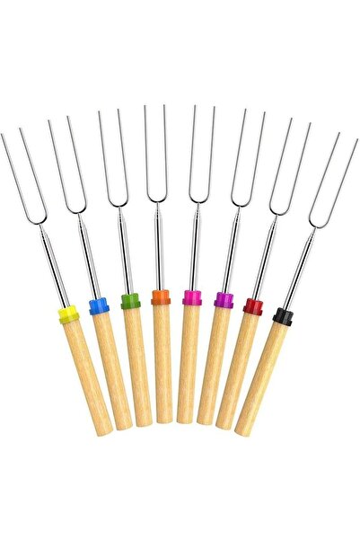 STARSTAR Marshmallow skewers, 8-pack of retractable BBQ skewers, suitable for...