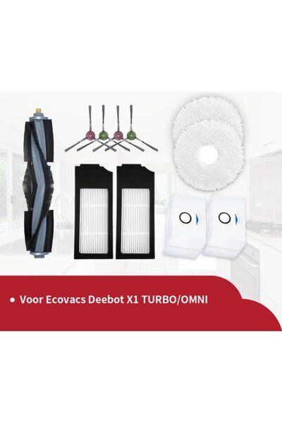 STARSTAR Parts suitable for Ecovacs Deebot X1 (Turbo) and T10 - 11-piece