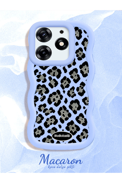 CHICASELUX Tecno Spark 10 Pro Compatible Wavy Frame Leopard Print High Qualit...