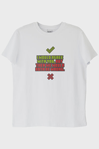 lofux I Would Agree with You Printed White T-Shirt