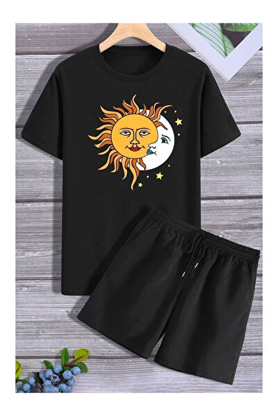 bellanova Unisex Printed T-Shirt and Shorts Set