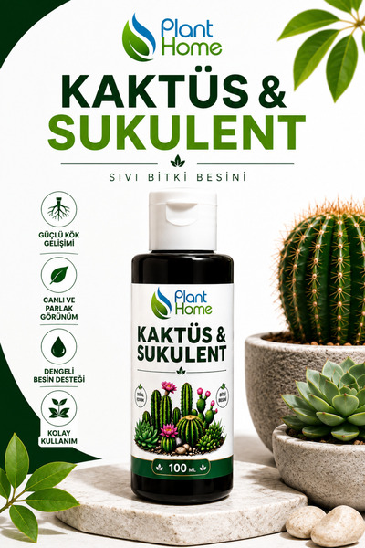 Plant Home Power Mix Kaktüs ve Sukulent Sıvı Bitki Besini 100 ml | Güçlü Kök ...