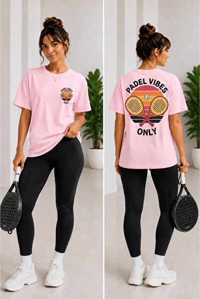 VODEXA Unisex Oversize Tennis Printed T-Shirt 100% Cotton Tennis Themed Comfo...