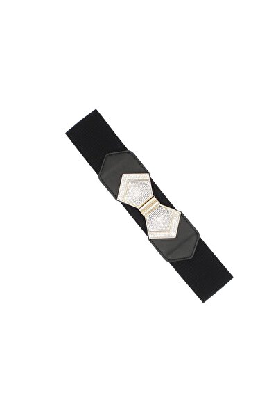 ButicCochet Curea lată tip brâu pentru femei, din material elastic, Buticcoch...