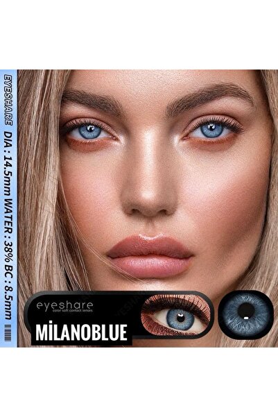 EyesPro MİLANOBLUE mavi tonda doğal göz lensi yıllık