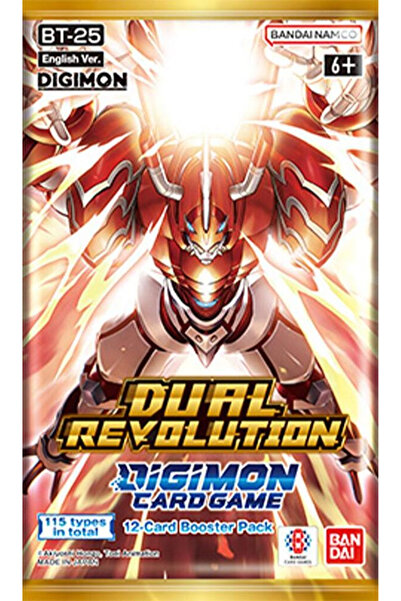 BANDAI Digimon Card Game Pachet Booster Dual Revolution BT-25 ENG