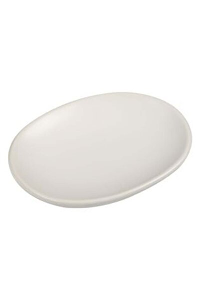 BAMI NETWORK Suport sapun ceramic ecru oval 12.5x9.5x2cm
