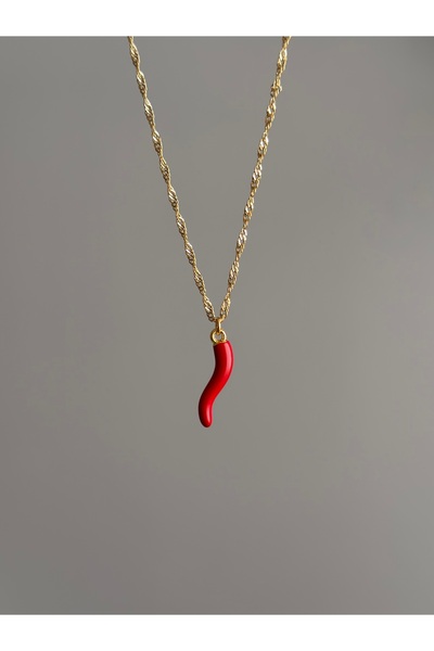 Kırmızı Biber Charm Kolye