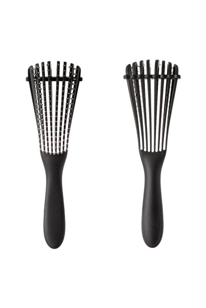 BAMI NETWORK Perie triunghiulară descurcare păr plastic negru 24x7cm