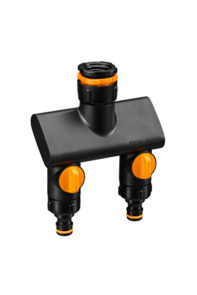 FiSKARS Comfort 2-Way Tap Connector On/Off, 1070577, 1/2", 3/4", 1"
