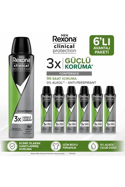 Rexona Clinical Deodorant 150 ml Man Confidence - 6 Adet