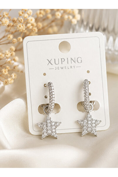 XUPİNG 14 K ZİRKON TAŞLI SALLANTILI YILDIZ KÜPE