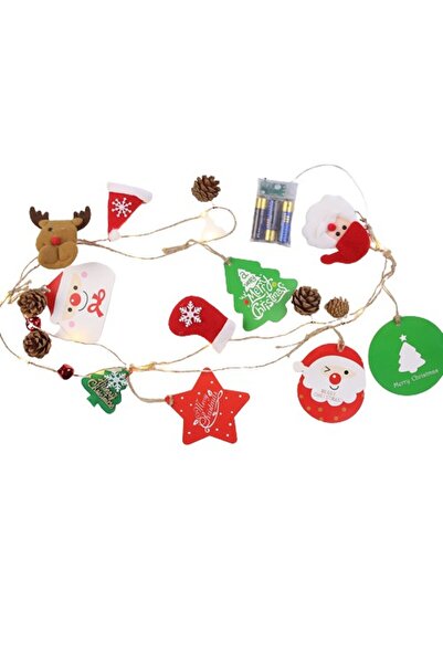 Rao Christmas Battery-Powered Installation, 2 Meters, 20 Pine Cone and Figuri...