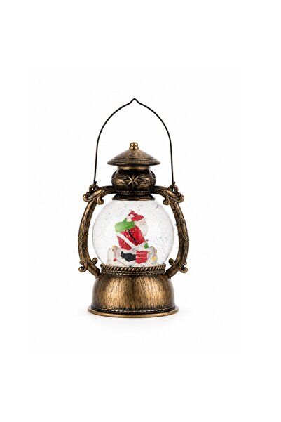 Rao Decoratiune Craciun, Tip Felinar, Figurine Mos Craciun pe Cos, 3 Moduri, ...