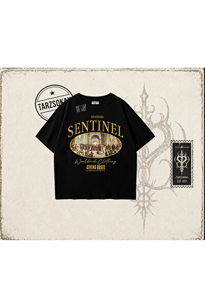 Tarzsokak Unisex Sentinel Oversize unisex majica bela