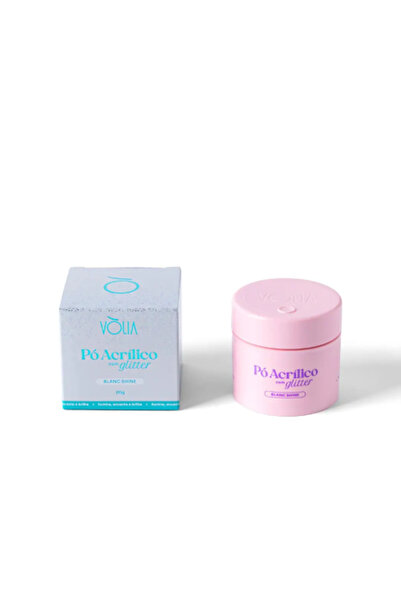 VOLİA Acrylic Nail Powder – Vòlia – Blanc Shine – Transparent Shimmer - 20g –...