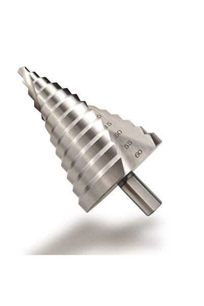STARSTAR 6-60mm High-Speed Steel Spiral Tapered Step Drill Bit (12 steps, rou...