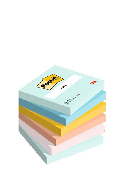 3M Notite adezive Post-it, Beachside Colour, 76 x 76 mm, 100 file/buc, 6 buc/...