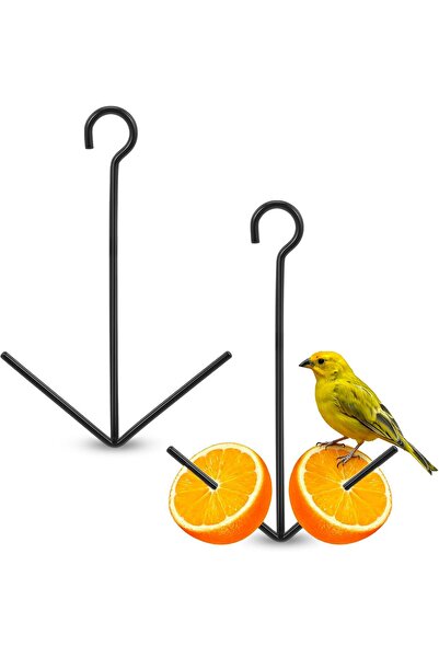 STARSTAR Two simple bird feeding hooks/feeding stands - Black - 26*16 (CM)
