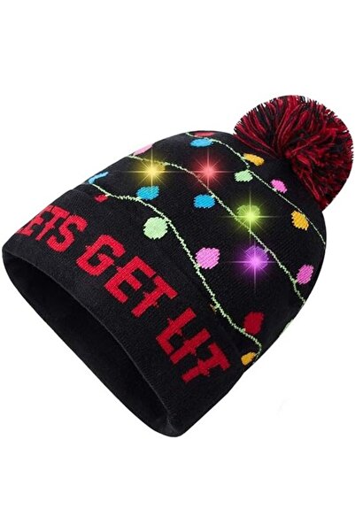 STARSTAR Unisex Light-Up Ugly Christmas Hat – Original Suspended Santa Hat wi...
