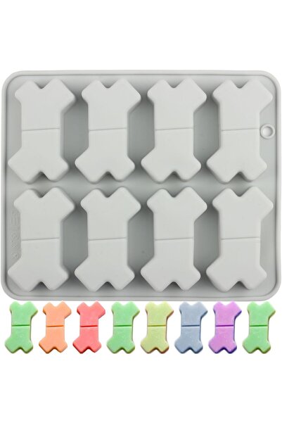 STARSTAR Two bone-shaped silicone candy molds, suitable for candy, chocolate ...