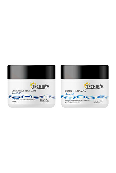 Techir Set combo cremă de mâini + cremă de călcâie