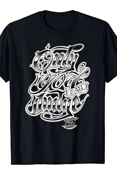 21JNRY Only God Can Judge Me. Vintage-Shirt - Low-Slung Modified Car Tattoo A...