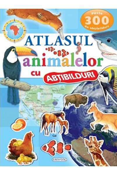 GIRASOL Atlasul animalelor cu abtibilduri