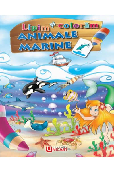 unicart Lipim si coloram. Animale marine