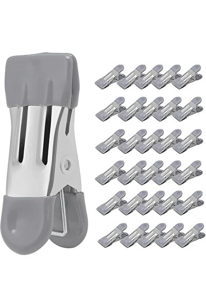 STARSTAR Heavy Duty Clothes Pins 30-Pack 2.17-Inch Metal Chip Clips Photo Dry...