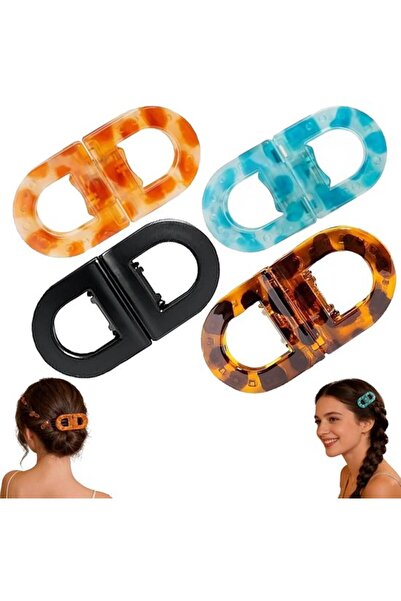 STARSTAR 4 magnetic hair clips - very secure and non-slip - 2-in-1 design, su...