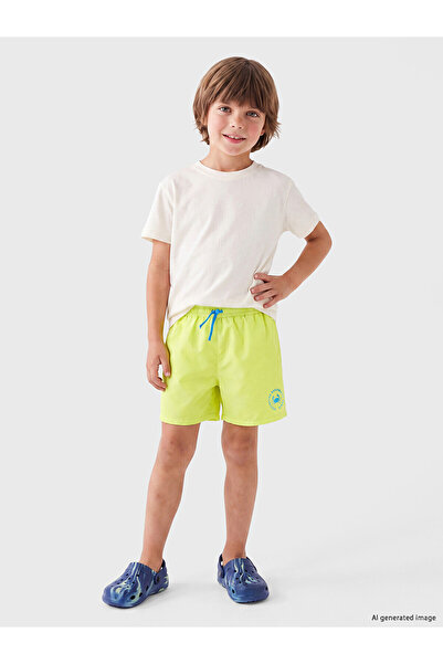 LC Waikiki Two Mt Shop Quality Lcw Kids Green Raschel Printed Boys' Swimming ...